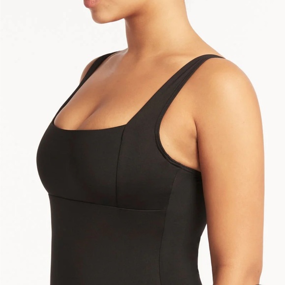 SEA LEVEL SWIM AUSTRALIA eco essentials square neck underwire one piece swimsuit - Picture 4 of 12